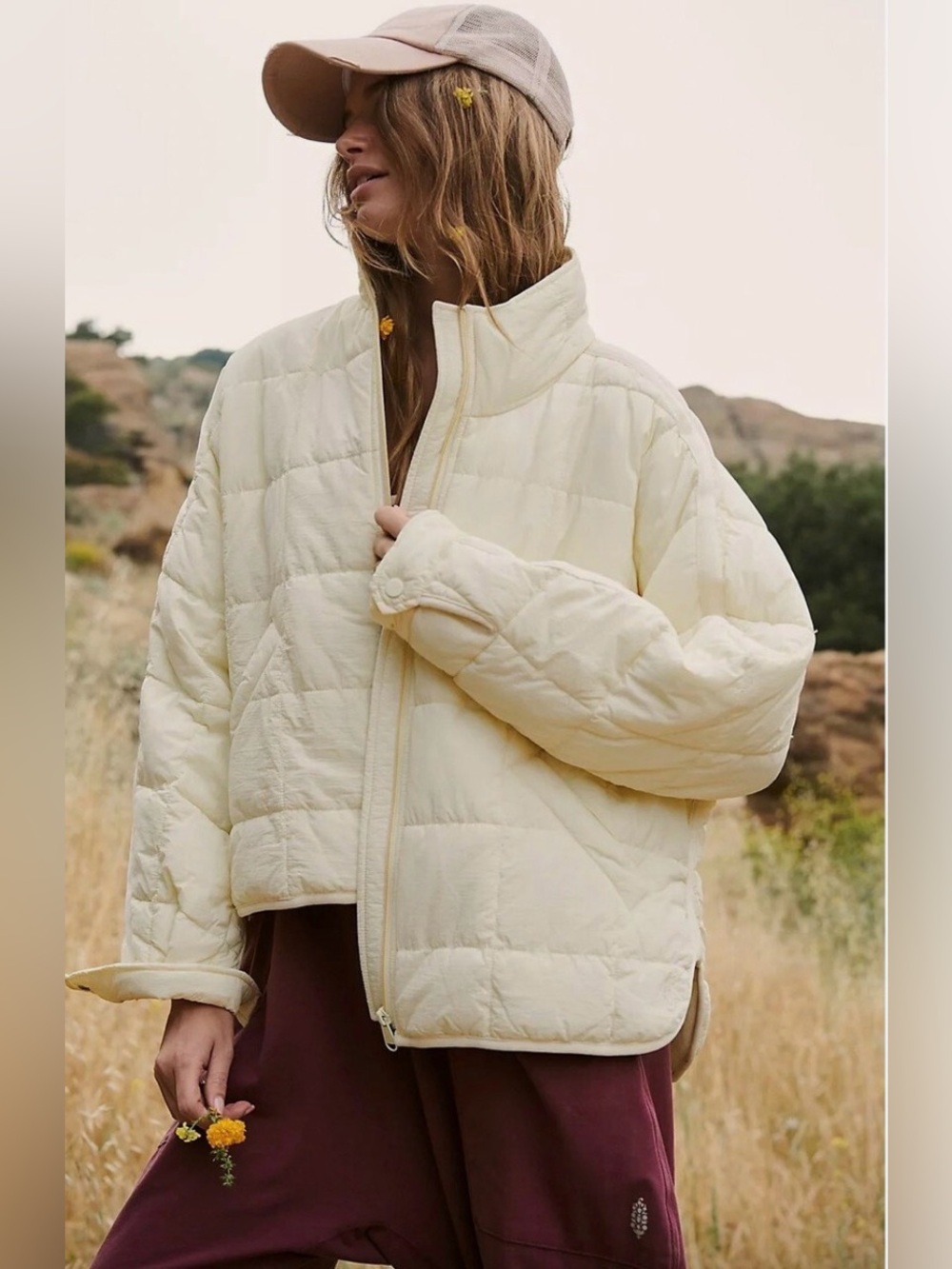 Free People Movement Pippa Packable Puffer Jacket in Soft Sun Size XS